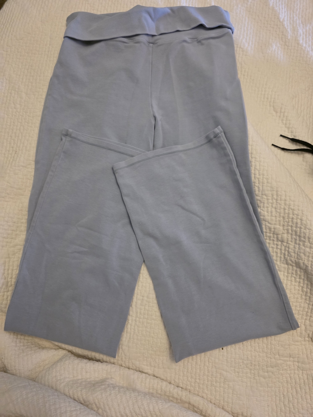 SKIMS Light Blue Fold-Over Waist Joggers